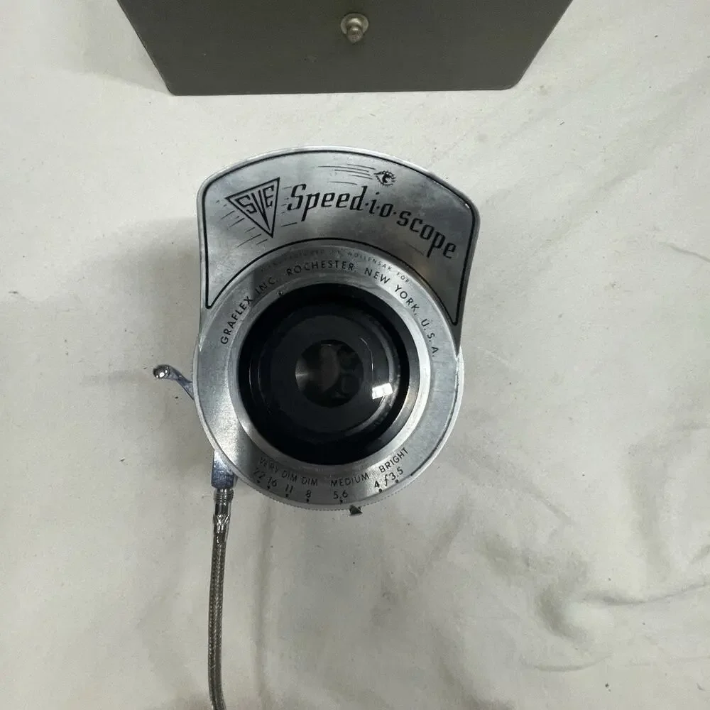*BEAUTY* GRAFLEX SPEED-I-O-SCOPE SHUTTER BY W/Box And Accessories WORKING